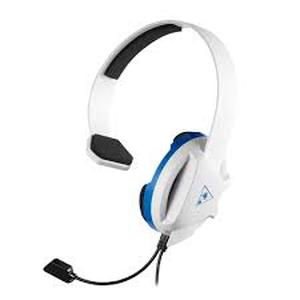 lot 100D image: Two Turtle Beach Recon Chat Headset for PS4, Xbox One, PC, Mobile (White & Blue)