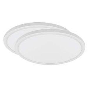 lot 255 image: Feit Electric 12-Watt 11 in. White Integrated LED Round Ceiling Panel Flush Mount (2-Pack)