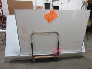 lot 735 image: CLARIDGE WHITE BOARDS WITH SILVER FRAMES