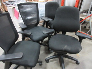lot 745 image: NICE QUALITY CHAIRS IN NEED OF REPAIR OR CLEANING