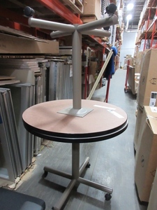 lot 780 image: HAWORTH CAFE TABLES WITH WHEELS