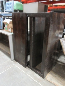 lot 798 image: CHUNKY WOODEN SOFA TABLES