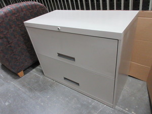 lot 806 image: TWO DRAWER LATERAL FILE.