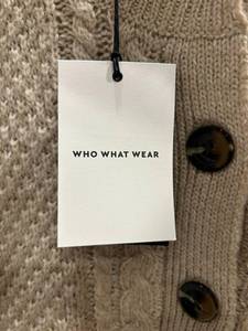 lot 46 image: NWT Who What Wear Chunky Sweater Knit Buttoned Sweater Sizes 4X