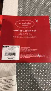 lot 143 image: NWT Snowman Holiday  Christmas  Winter Accent Rug