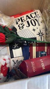 lot 103 image: Overstock Amazon Box Full of Christmas Decor