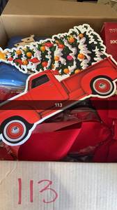 lot 113 image: Overstock Amazon Box Full of Christmas Decor