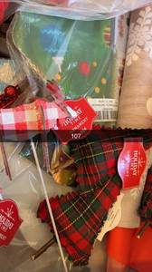 lot 107 image: Overstock Amazon Box Full of Christmas Decor