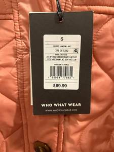 lot 191 image: NWT Who What Wear Quilted Jacket Size Small
