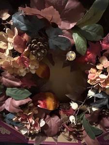 lot 34 image: Overstock Fall Wreath