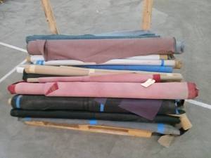 Pallet of upholstery Fabric