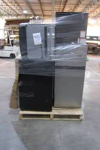 Pallet of Non-Working Fridges - DamagedMissing PartsNot Working - As Is