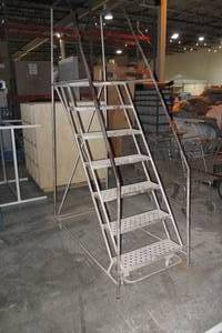 Mobile Metal Warehousing Stairs