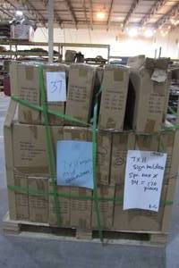 Pallet of 7 x 11 Magnetic Sign Holders with Acrylic Window-288 Units Total