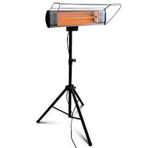 lot 1 image: Lot of Heat Storm Tradesman 1,500-Watt Electric Outdoor Infrared Quartz Portable Space Heater with Tripod, WallCeiling Mount and Remote Customer Returns See Pictures