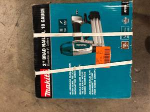 lot 5 image: Makita Pneumatic 18-Gauge 2 in. Brad Nailer   Customer Returns See Pictures
