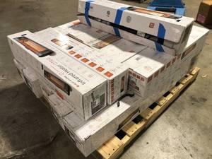 lot 8 image: Pallet of Heat Storm Tradesman 1,500-Watt Electric Outdoor Infrared Quartz Portable Space Heater with WallCeiling Mount and Remote Customer Returns See Pictures