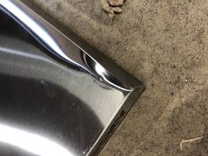 lot 37 image: Husky 64 in. Stainless Steel Work Surface for Heavy Duty Welded Steel Garage Storage System Damaged Customer Returns See Pictures