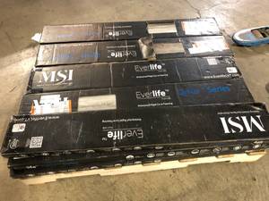 lot 35 image: Pallet of Assorted MSI Flooring Various Models and Conditions Customer Returns See Pictures