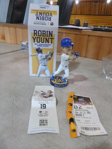 lot 23 image: Robin Yount 50th Anniversary Bobblehead