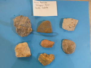 lot 64 image: Native American Scrapers
