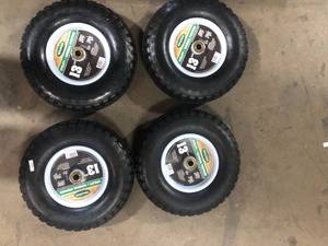 Farm and Ranch 13 in. Pneumatic Tire (4-Pack)  Customer Returns See Pictures