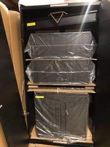 Husky 4-Piece Extra Wide Heavy Duty Welded Steel Garage Storage System  Customer Returns See Pictures