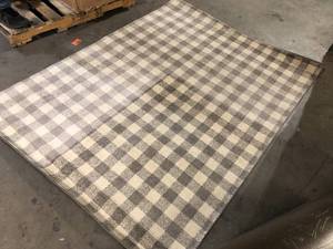 Rogers Taupe 5 ft. x 7 ft. Gingham Area Rug by BALTA Customer Returns See Pictures
