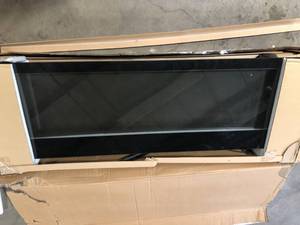 Home Decorators Collection 60 in. W View Wall Mount Electric Fireplace in Black Customer Returns See Pictures