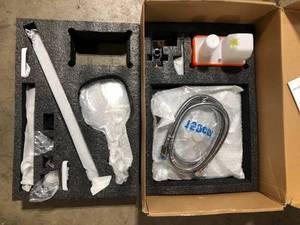 ELLO&ALLO 2-Handle 3-Spray Tub and Shower Faucet Handheld Shower Combo Set with 8 in. Rain Shower Head in Chrome (Valve Included) Customer Returns See Pictures