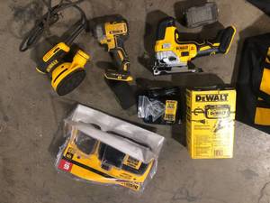 Lot of Assorted Dewalt Power Tools  Various Models and Conditions   Customer Returns See Pictures