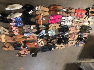 Lot of Assorted Shoes Various Sizes Customer Returns See Pictures
