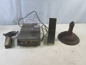 lot 58 image: (CSB) Vintage Motorola MOXY Transmitter and Vintage Cast Iron Base for 