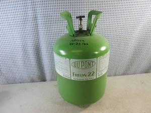 lot 87 image: (EW7) 30 Pound Tank of Freon 22 Refrigerant Gas with Approx 22-23 Pounds