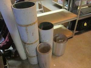 lot 97 image: (EC1) 4 Rolls Sheet Metal  Flashing 12 16 24 and 36 Wide x Lengths Unknown