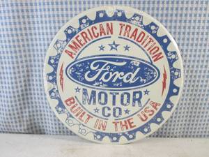 lot 121 image: (FS) Ford Motor Co. Tin Sign - New In Plastic Wrap - 11 12