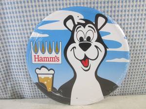 lot 122 image: (FS) Hamms Beer Tin Sign - New In Plastic Wrap - 11 12