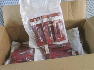 lot 130 image: (F-0) Case of 36 Outers .338, .35, .357 Calibers Rifle Bore Brushes - 6 inner bags of 6