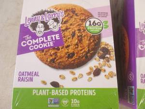 lot 175 image: (B-1) 2 Boxes Lenny & Larrys Jumbo Oatmeal Raisin Cookies 12 - 4oz Cookies per Box By Oct 2023