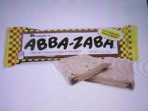 lot 183 image: (B-2) Box of 24 Abba-Zaba Chewy Taffy with Chocolate Peanut Butter Center Candy Bars Best by Oct 2023