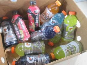 lot 210 image: (EC2) 11 Bottles of Mostly Gatorade with Dented Bottles
