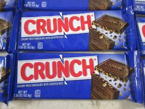 lot 244 image: (B-3) 12 Crunch Candy Bars Past Date
