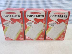 lot 256 image: (B-2) 3 Boxes Frosted Strawberry Pop-Tarts 8 per Box Best by Apr 2024