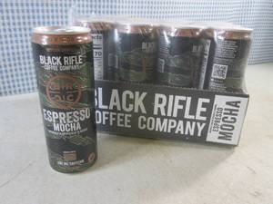 lot 262 image: (C-2) 12 Cans Black Rifle Espresso Mocha Columbian Coffee Best by Jan 2024