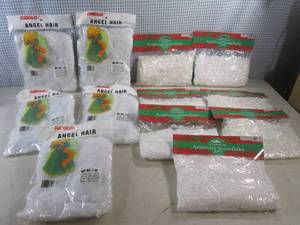 lot 286 image: (CSB) Artificial Snow Flakes and Angel Hair Christmas Decoration  Crafts