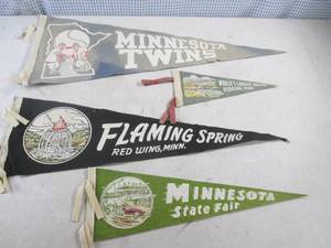 lot 308 image: (H-2) Vintage Minnesota Related Banners