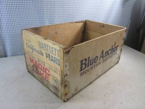 lot 316 image: (EW2) Vintage Wood CrateBox ...