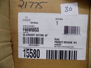 lot 30 image: Hoffman F66W60SS  SS STRAIGHT SECTION 60  NEW IN BOX
