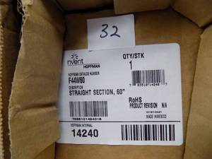 lot 32 image: Hoffman F44W60  STRAIGHT SECTION 60  NEW IN BOX