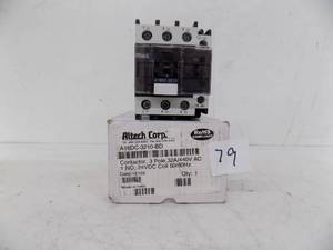 lot 79 image: ALTECH CORP - CONTACTOR, 3 POLE - #A16DC -3210 -BD - IN BOX